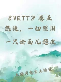 《VETT》卷五 然後，一切照旧