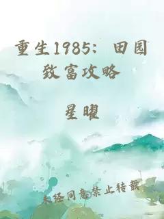 重生1985：田园致富攻略